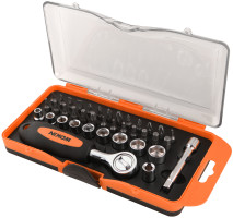 Отвертка с битами и головками ( 38 шт ) Wokin W-206638