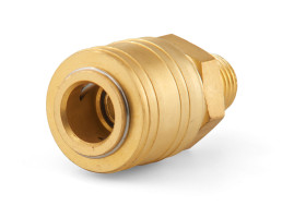 MIOL Швидкороз’ємне з’єднання зовнішнє з різьбою 1/4", латунь Miol 81-270