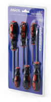 Набір викруток 6 шт., CrV, з магнітними наконечниками Miol 63-341