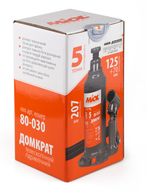 MIOL Домкрат гидравлический телескопический MIOL 5т 80-030 - Картинка 2