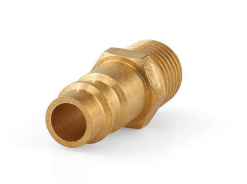MIOL Штуцер швидкоз’ємний із зовнішньою різьбою 1/4", латунь Miol 81-282 - Картинка 1